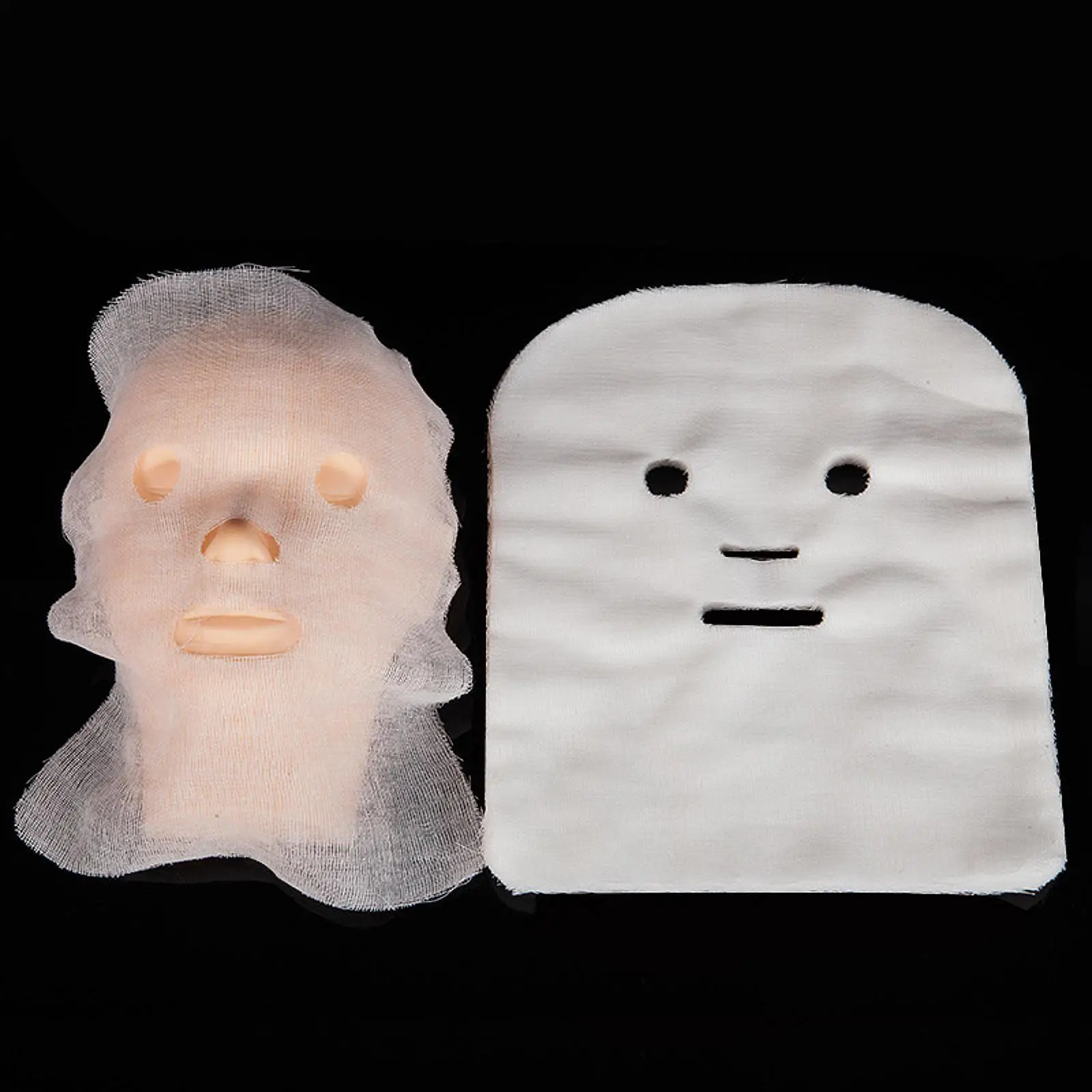 Cotton Gauze Face Mask Sheets Large White Breathable Facial Pad for Home Spa Beauty Skincare Accessories