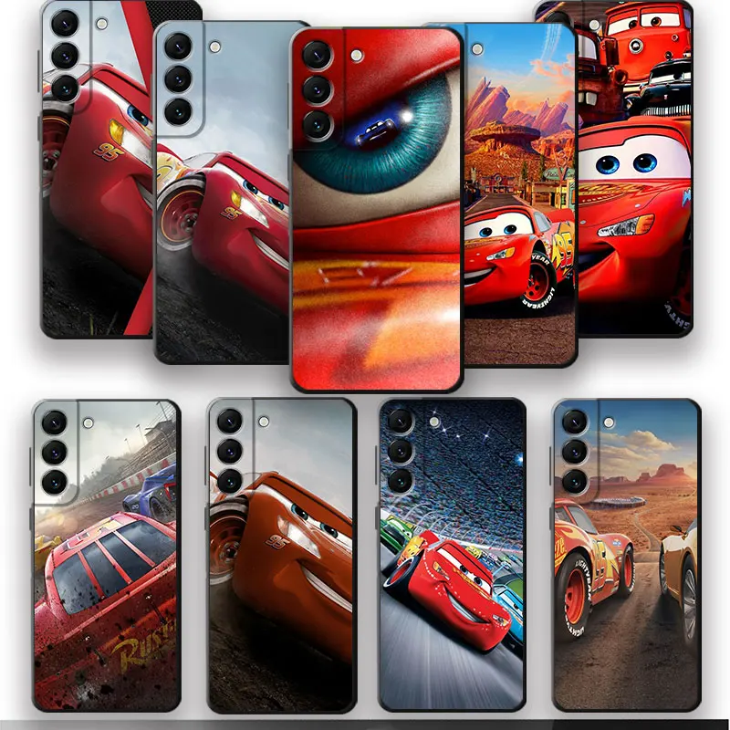 TPU Soft Disney Cars Lightning McQueen Cover Phone Case for Samsung Galaxy S20 FE S10e S22 Ultra 5G S9 S21 Plus S8 S10 S7 Edge