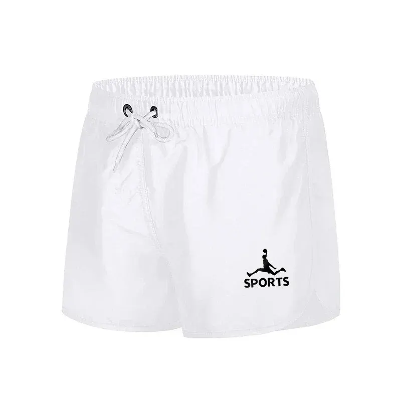 2024 Letnie męskie nowe modne cienkie, jednokolorowe, szybkoschnące, oddychające spodenki z siateczki Casual Sports Fitness Beach Surfer Pants