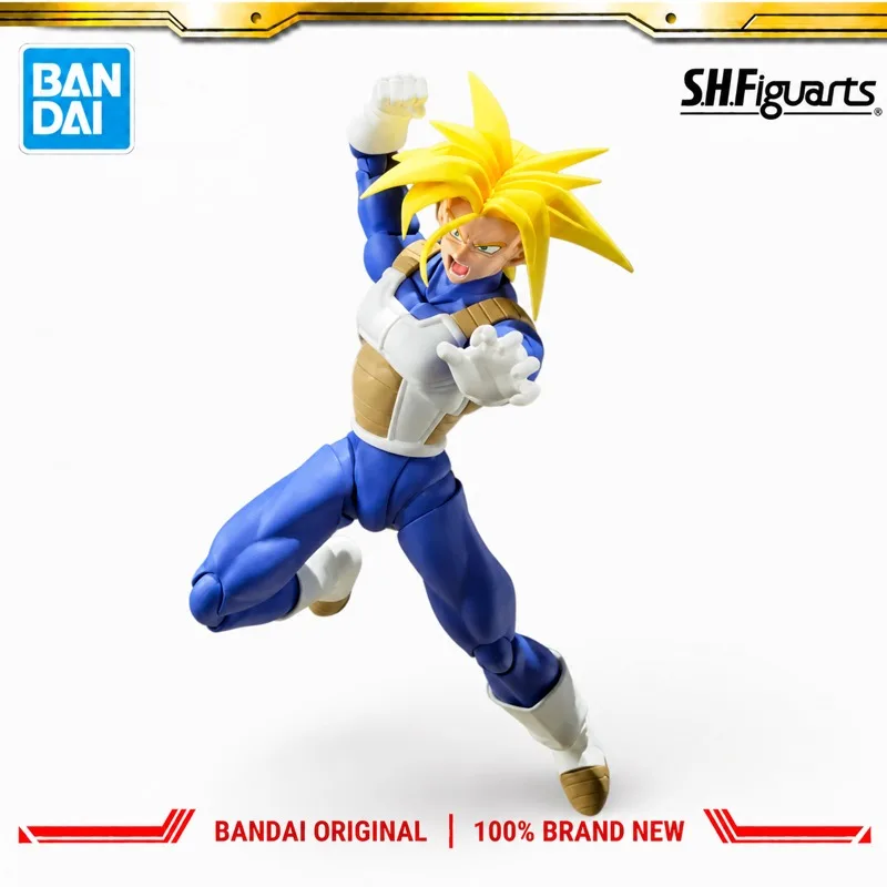 In Stock Bandai Original S H Figuarts Dragon Ball Trunks Action Figure Model Doll Brand New Boxed Anime Characters Toys Model