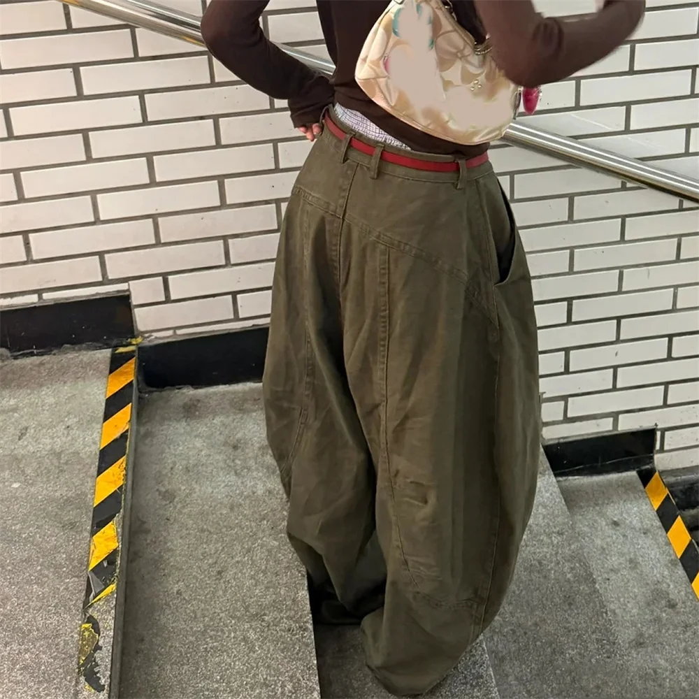 

Streetwear Vintage Washed Y2K Baggy Jeans Women High Waist Harajuku Wide Leg Denim Pants American Retro Casual Trousers