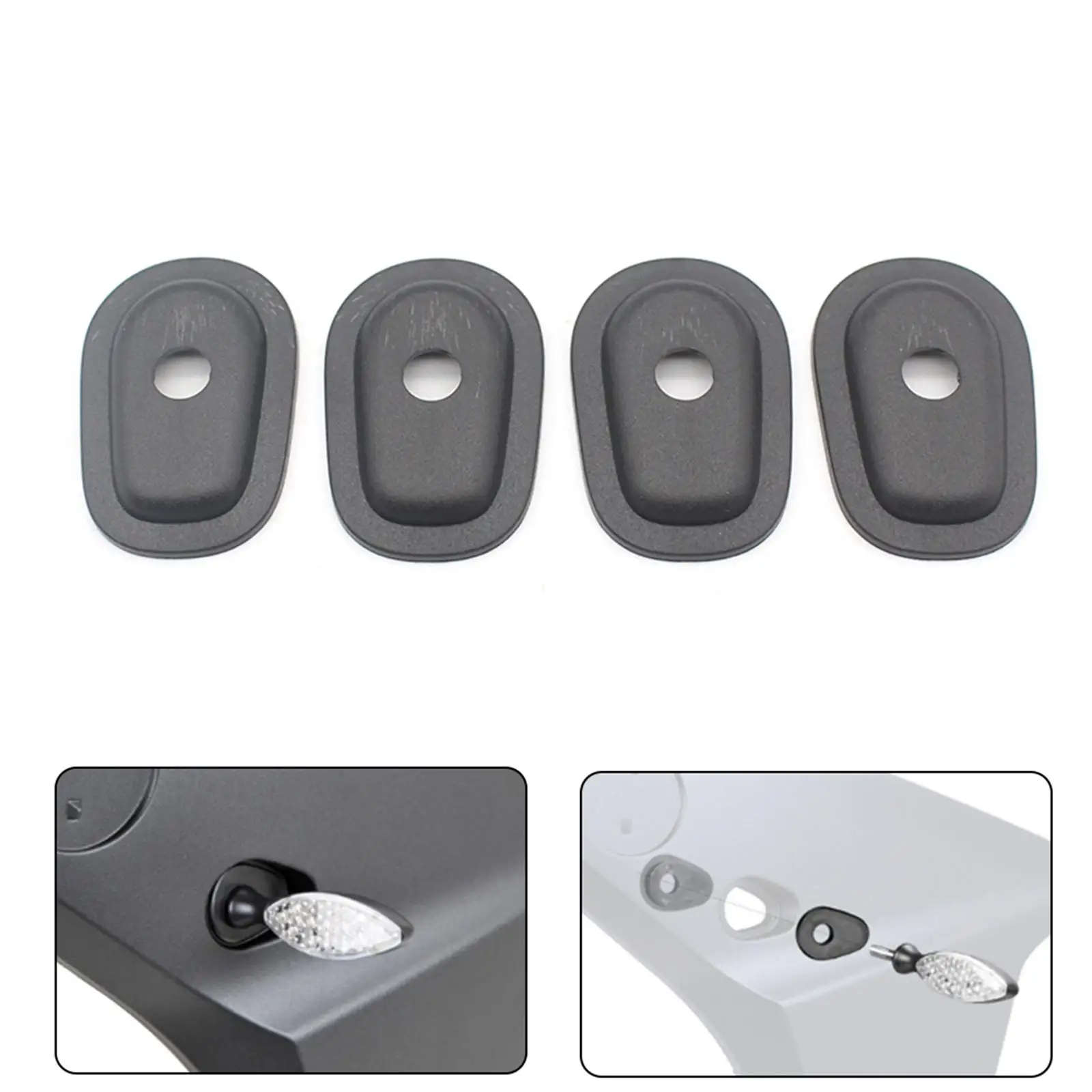 4 Pieces Turn Light Adapter Spacers Gasket Fits for Yzf 1000R Parts