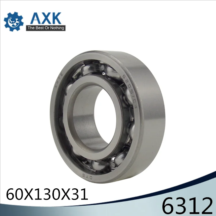 6312 Bearing 60*130*31 mm ABEC-3 P6 ( 1 PC ) For Motorcycles Engine Crankshaft 6312 OPEN Ball Bearings Without Grease