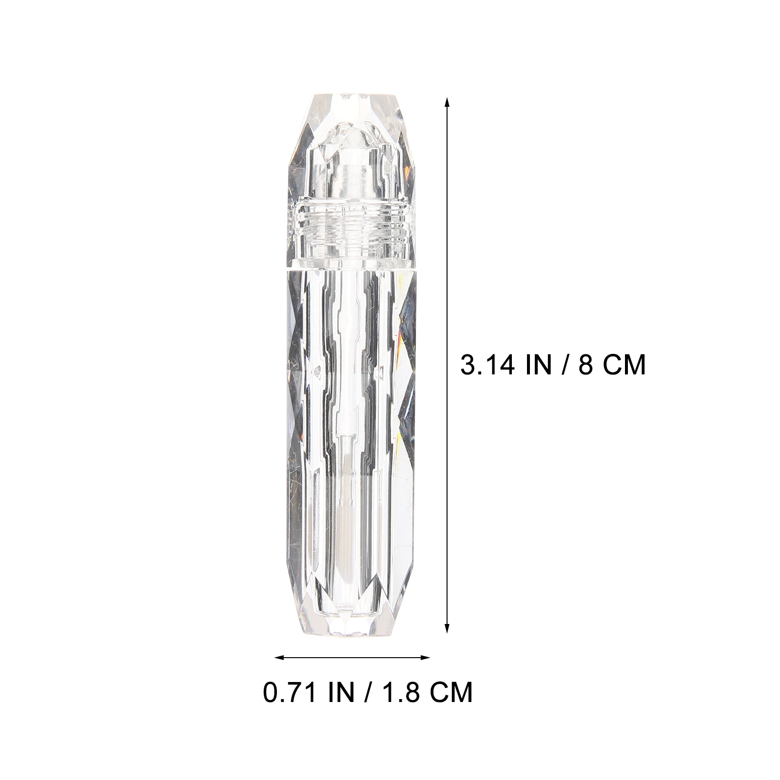 4 Stück transparente Lipgloss-Röhrchen, transparente leere Behälter, kleine Flaschen, Balsame, nachfüllbar, Reisegröße, tragbarer Glanzhalter