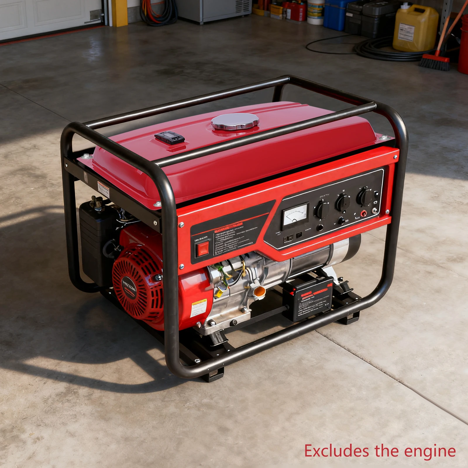 

Топливный бак на 4 галлона для одноцилиндровых генераторов Honda, красный железный бензобак с указателем уровня топлива для дома, стройплощадки, деревообработки