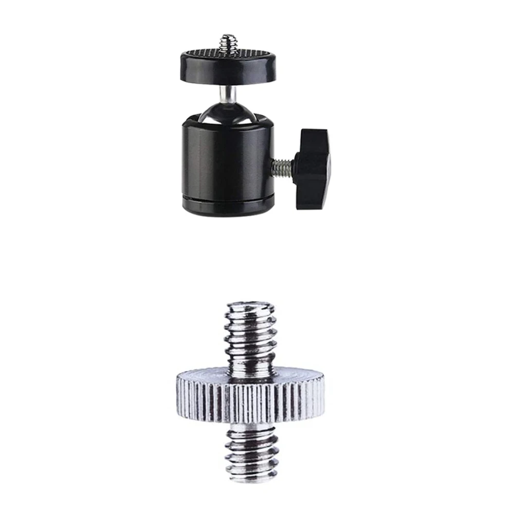 Universal อะแดปเตอร์สกรู 1/4 "หมุน MINI BALL HEAD สกรูขาตั้งกล้องสําหรับกล้อง DSLR กล้องวิดีโอ Light Bracket