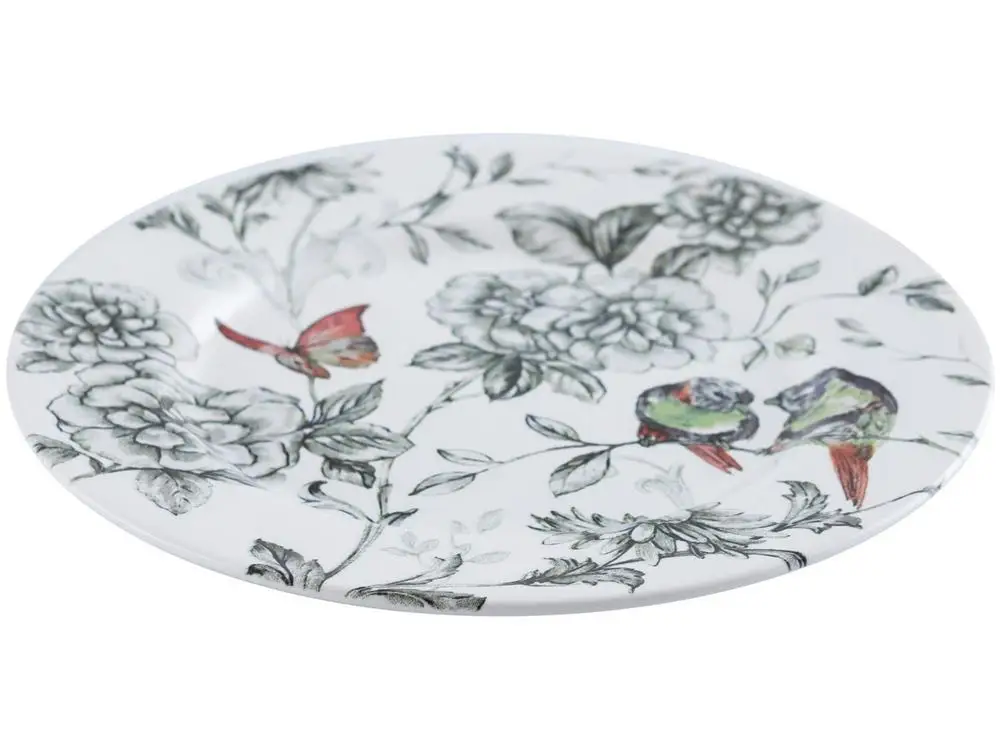 جهاز شاي دائري من السيراميك الكربوني ، جهاز فولير لتناول الطعام والشاي بالأبيض والأسود ، 20 * #4