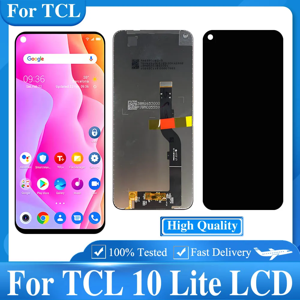 

6.53" High Quality For TCL 10 Lite Display T770H LCD Touch Screen Digitizer Assembly For TCL 10Lite Screen LCD Replacement Part