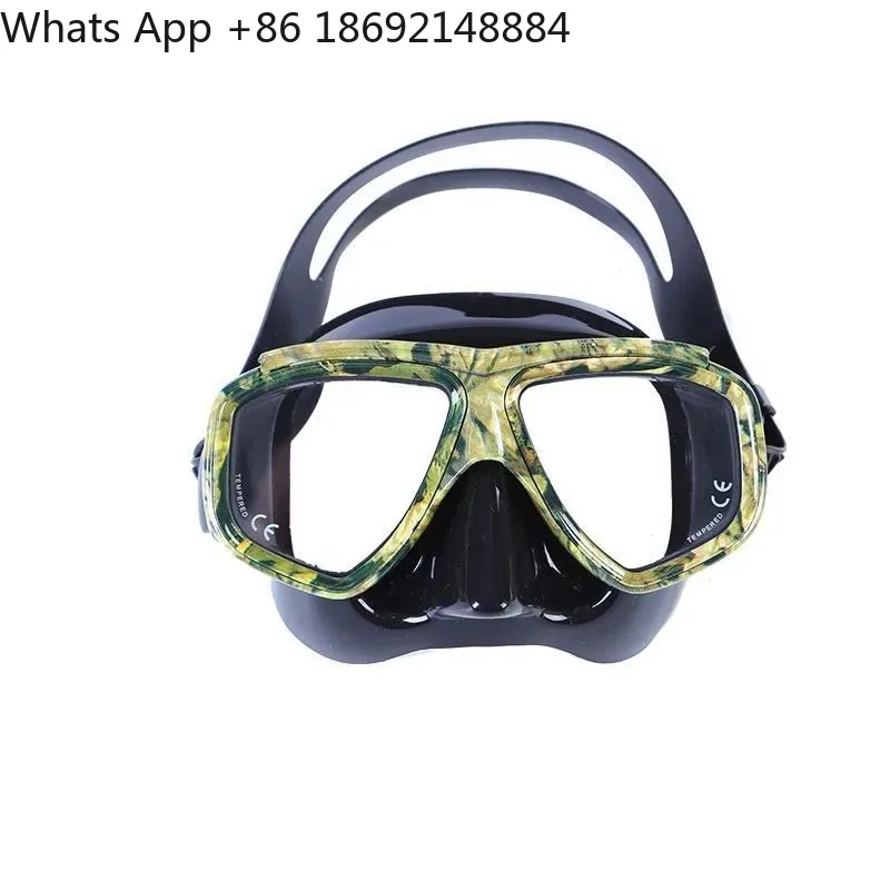 High Definition Waterproof Professional Diving Goggles for Adults with Myopia Lens Compatibility Anti-Fog Support