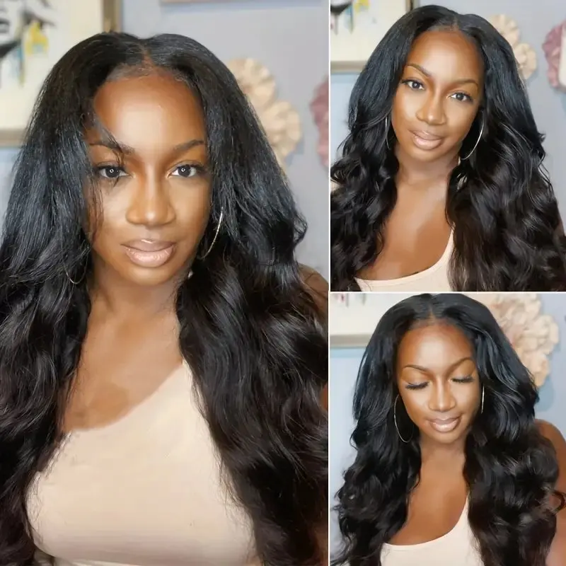 Rosabeauty 250% HD 13X6 Lace Frontal Human Hair Wigs Body Wave 13X4 Transparent Lace Front Glueless Water Wave Wig 32 Inches