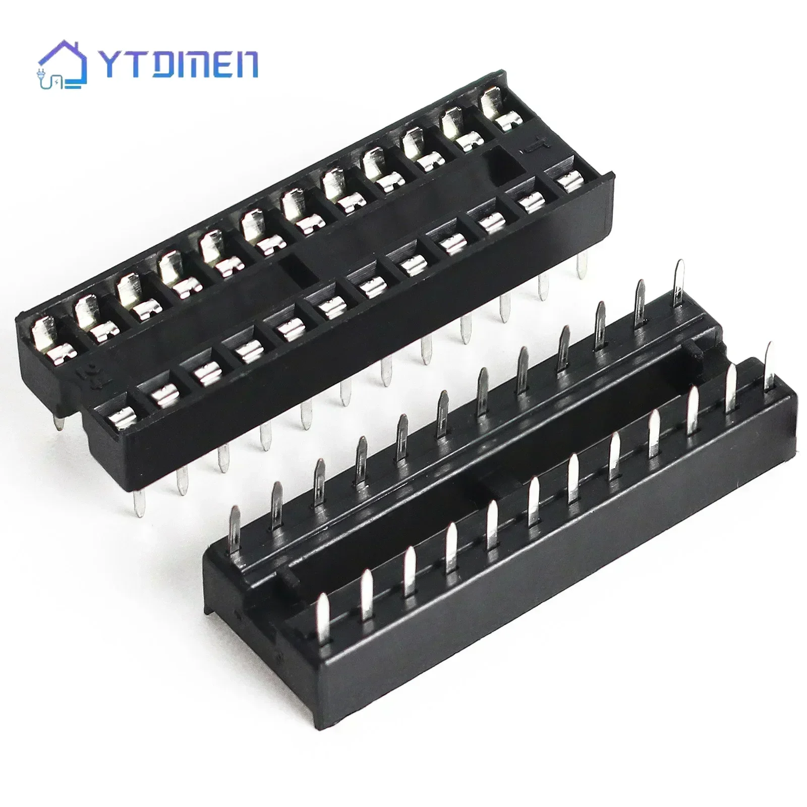 10pcs DIP IC Sockets 6P/8P/14P/16P/18P/20P/24P/28P Adaptor Solder Integrated Circuits Solder Sockets Electronic Component Kit