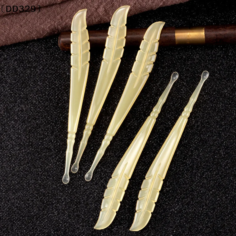 Ear Cleaning Tool Rubber Soft Safe Ear Wax Pickers Earpick Wax Remover Curette Reusable Ear Cleaner Spoon Beauty Care 〔DD329〕