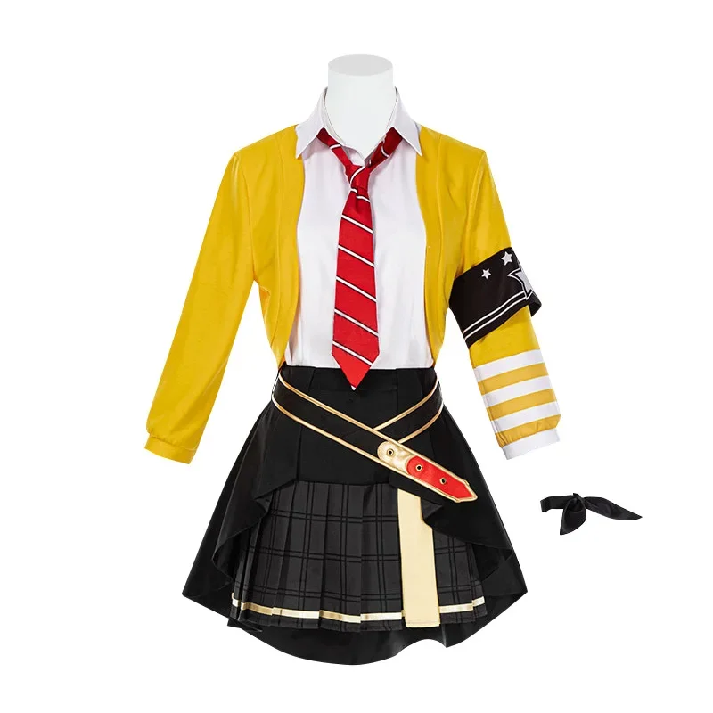 Anime Tenma Saki disfraz proyecto Sekai Colorfl escenario hazaña Cosplay mujeres lindo vestido traje abrigo camisa falda ropa de fiesta de Halloween