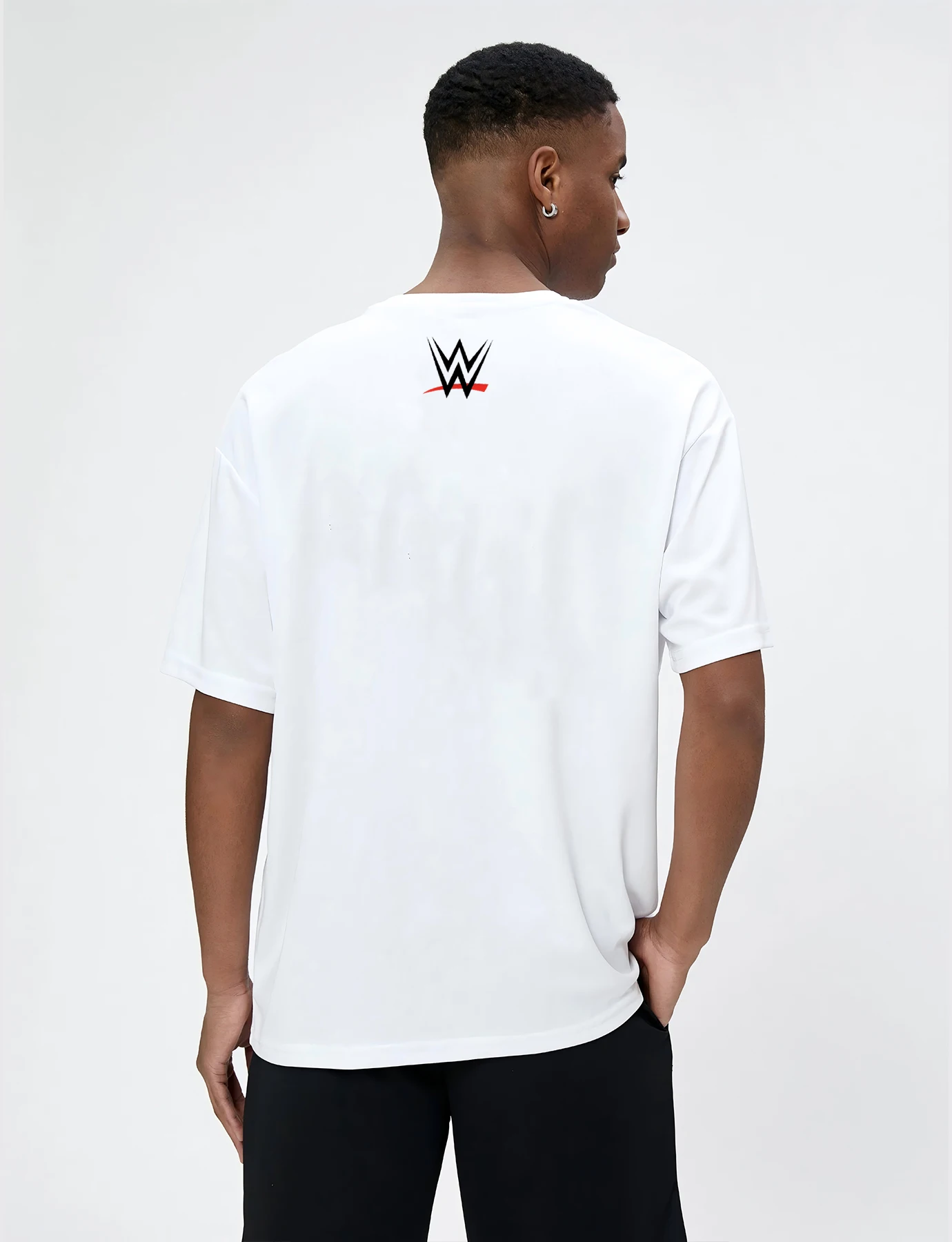 جديد WWE الولايات المتحدة شعار طباعة الرجال فضفاض تي شيرت المرأة سترة الموضة تي شيرت عادية البلوز الرجال قصيرة الأكمام الشارع الملابس