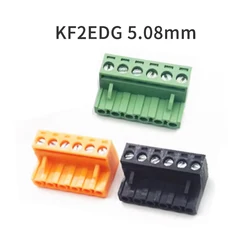 (10 Pcs) KF2EDG 5.08mm Wiring Plug Green Black Orange PCB Terminal Block Plug 2EDG 5.08 Header JM 2EDGK 15EDGK 2P 3P 4P ~ 24P
