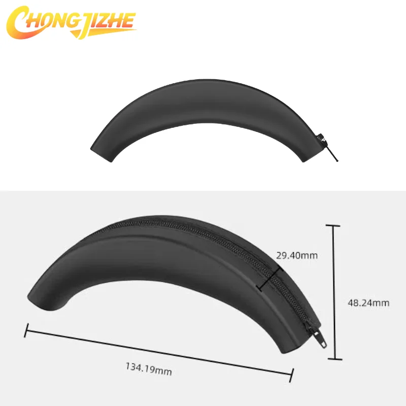 CHONGJIZHE Replacement leather Memory foam Earpads Silicone zipper head beam protective cover For Edifier W830BT 860NB headset - Image 4