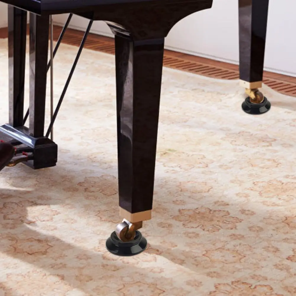 Piano Caster Mats Non-slip Piano Floor Protectors Pads Antiskid Vertical Piano Caster Cups Mats for Home