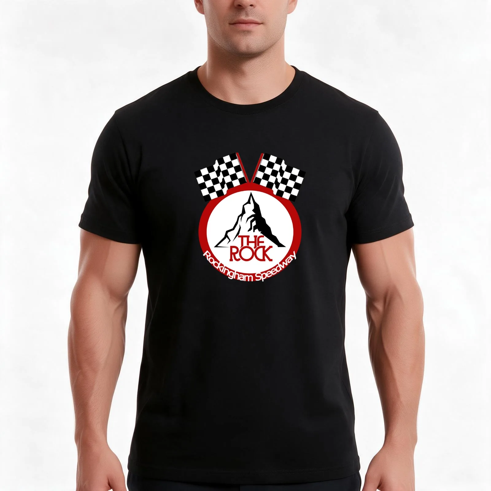 Rockingham Speedway, NC - The Rock T-Shirt, Summer Casual Cotton Tee, Oversized Streetwear Tops, Vintage Graphic Print