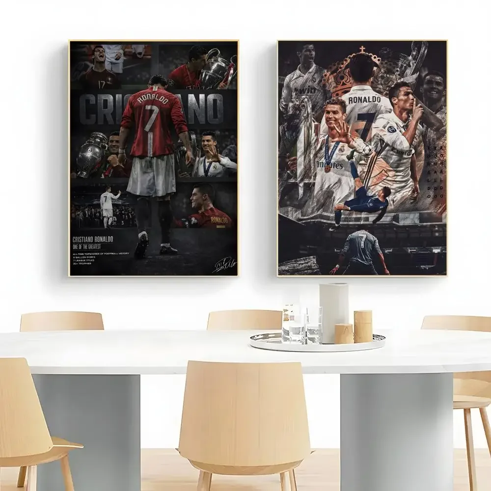 Football Legend Cristiano Ronaldo Poster Wall Art Print Decorative Mural Home Decor Gift Unframed