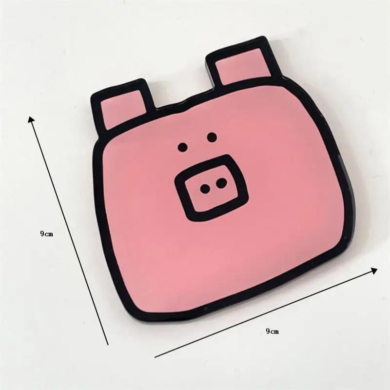 1Pcs Cute Cartoon Acrylic Coaster Cup Mat Pad Mug Holder Mat Coffee Drinks Placemats Heat-resistant Bowl Pad Romantic Coasters
