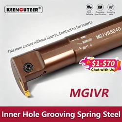 MGIVR2016 MGIVR2520 MGIVR3125 Internal Turning Tools Holder CNC Slotting Turning Tool Spring Steel Boring Bar
