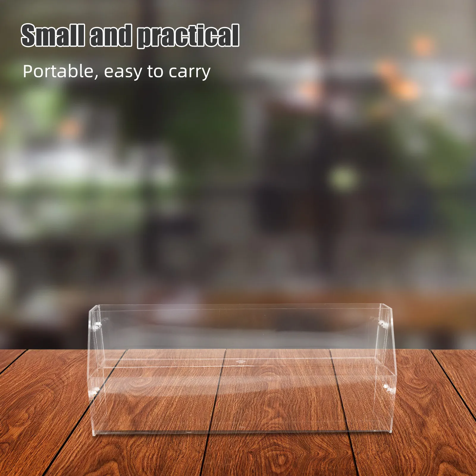 Transparent Display Rack Clear Plastic Multi-Tier Tabletop Stand for Retail Snack Candy Food Showcase Farmers Market Boutique