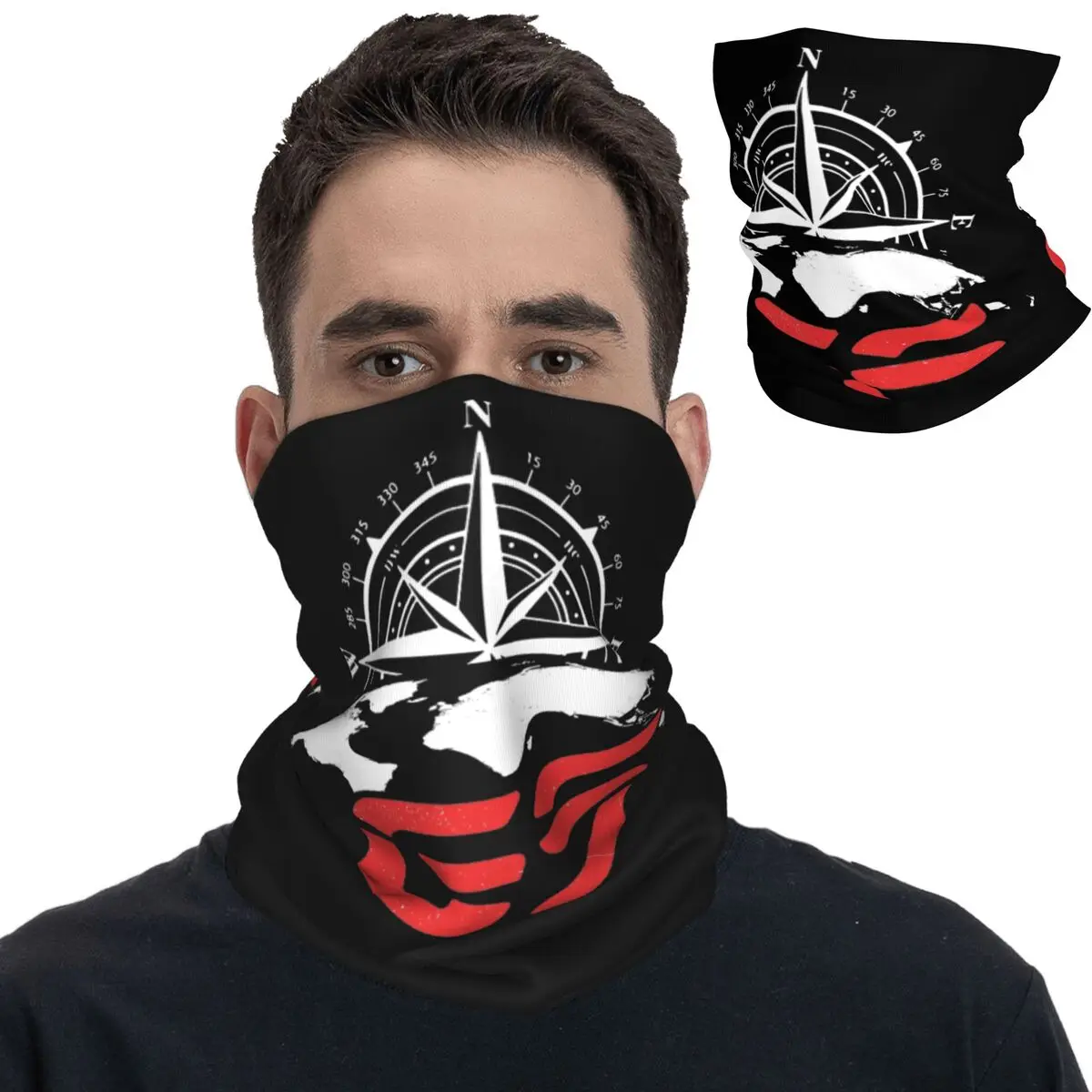 

GS WORLD Adventure Motorcycle Bandana Neck Cover Printed Balaclavas Mask Scarf Warm Headwear Hiking for Men Women Adult Winter