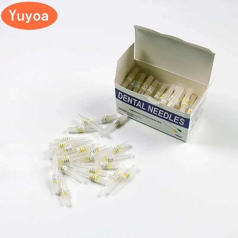 

5 x 100pcs/pack Cartridge Pack Plastic Hub Disposable Dental Needles 27g 30g 12/21/25/32/35/38mm Long/Short Dentist Tools