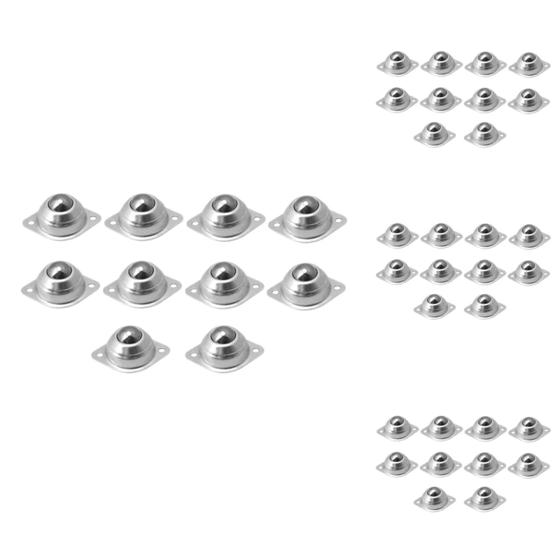 

ABAH-60Pcs 3CM Dia Carbon Steel CY-15A Ball Transfer Unit Ball Bearing Conveyor Roller Ball Transmission Tool