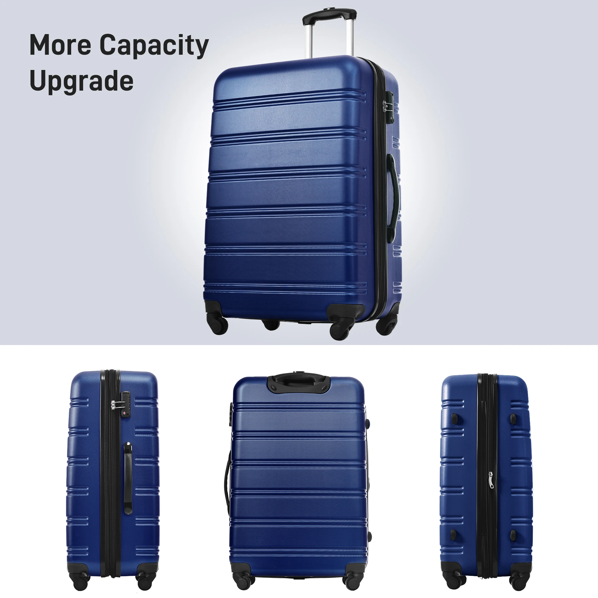 Zhuishu 3 Stuk Bagage Set Hardside Spinner Koffer Met Tsa Slot 20 "24" 28 "Reisbagage Set Tassen Case Backipacks