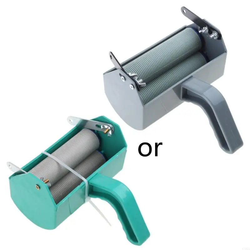 

C90A 5" DIY Patterned Paint Roller Decorative Rubber Roller with Plastic Handle