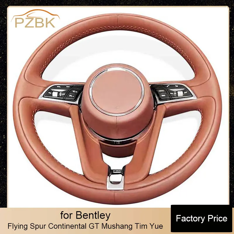 

Old to New Car Steering Wheel for Bentley Continental GT Flying Spur Mushang Tim Yue PHEV Full Leather Style Steering Wheel