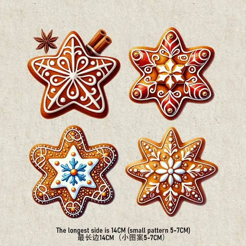 Cartoon starfish peacock bow Iron Transfer Sticker Diy A-Level Washable Heat Press Printed  Accessories children Clothing Patch view 5