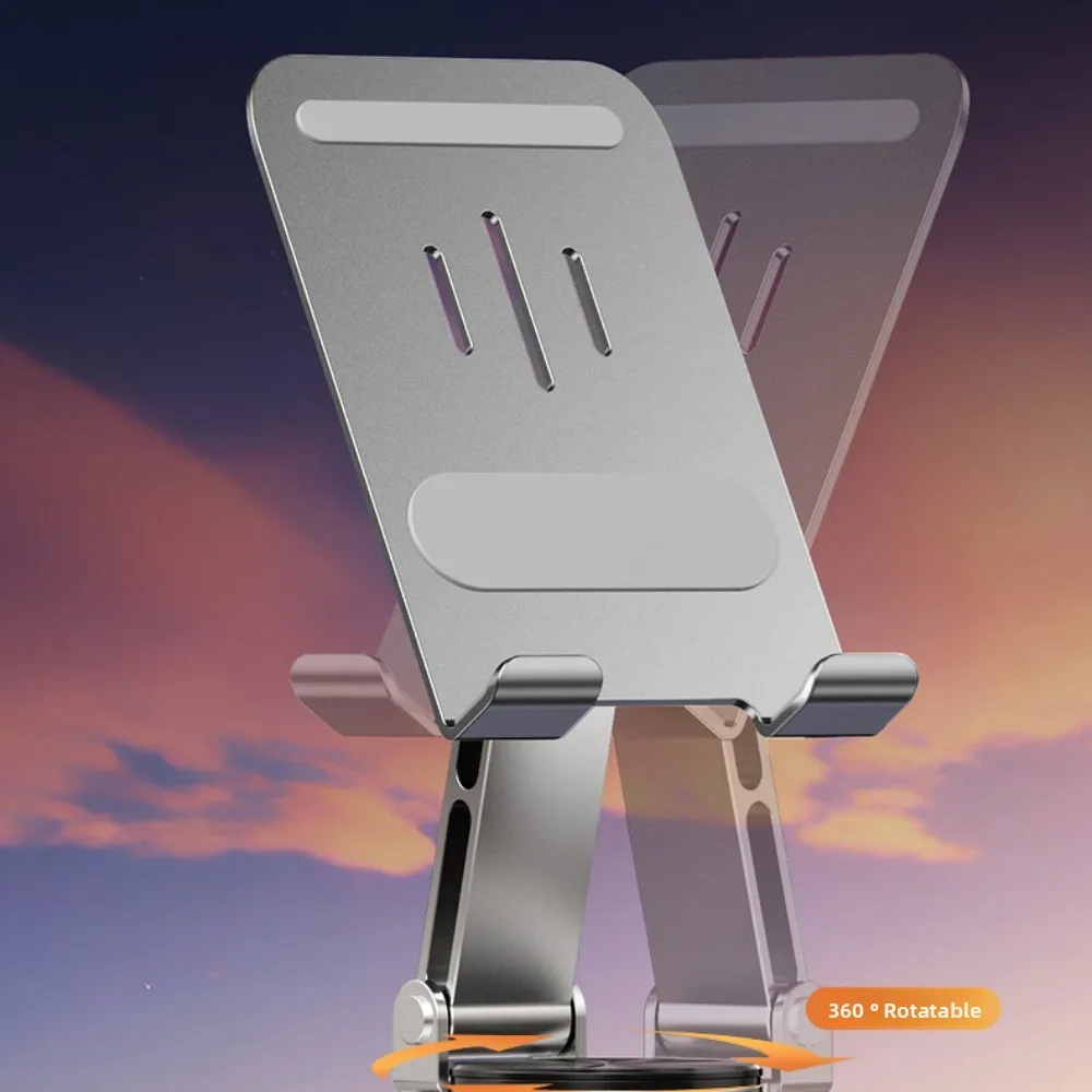 

360 ° Rotating Adjustable Phone Holder Folding Adjustable Mobile Phone Holder Stand Portable Metal Table Cell Phone Stand Tablet