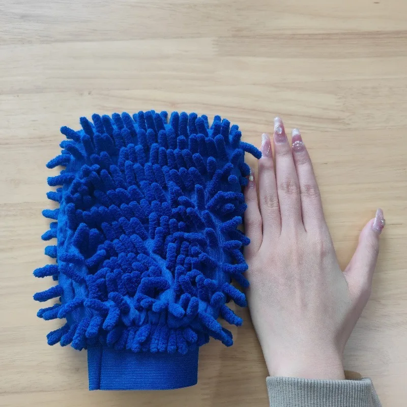 قطعة واحدة من قفازات تنظيف السيارات متعددة الوظائف، أدوات تنظيف السيارات والخرقة دون ضرر لقفازات أرضية الطلاء الضعيفة #5