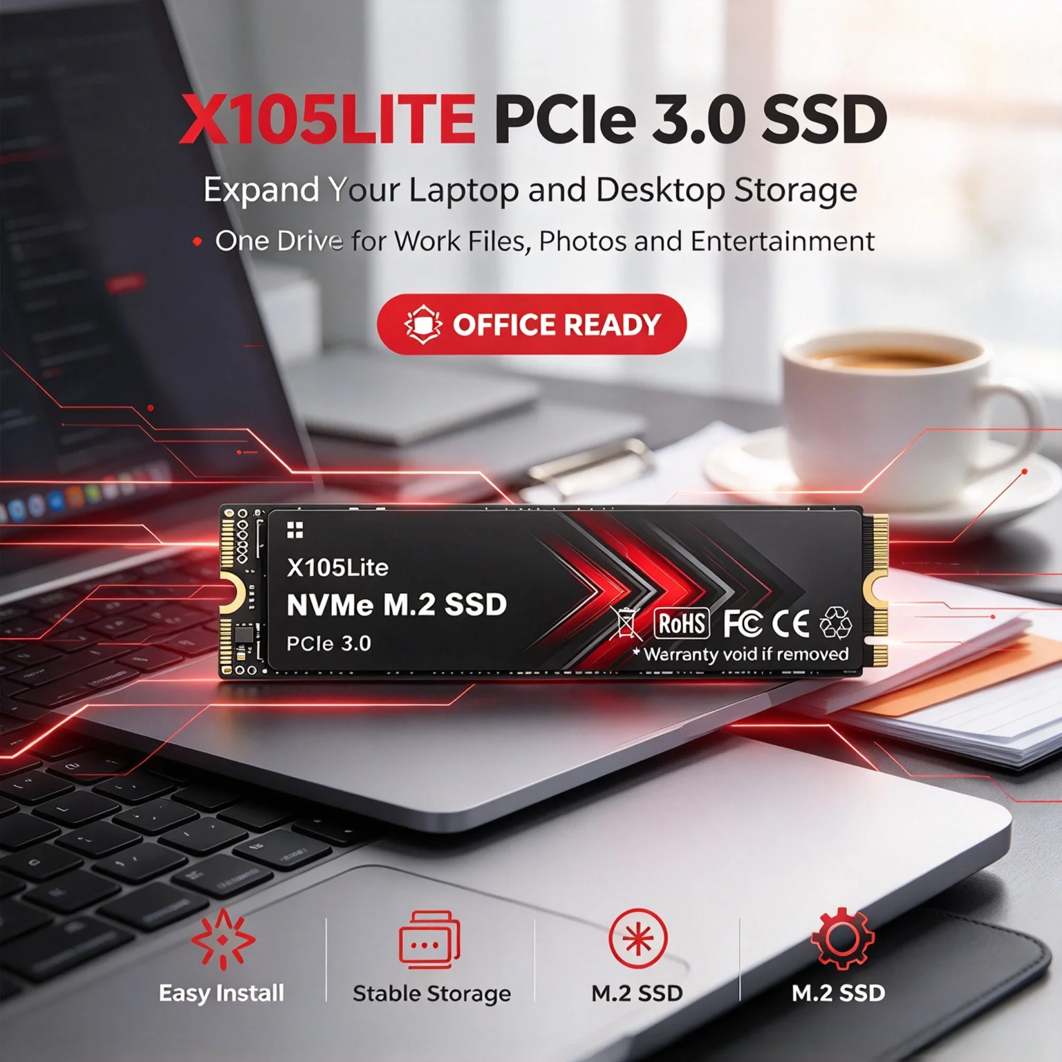 M.2 NVMe Solid State Drive, 1TB/2TB/4TB, High Performance Internal Storage, Gaming Laptops, Desktops, Notebook, Pro Speed.