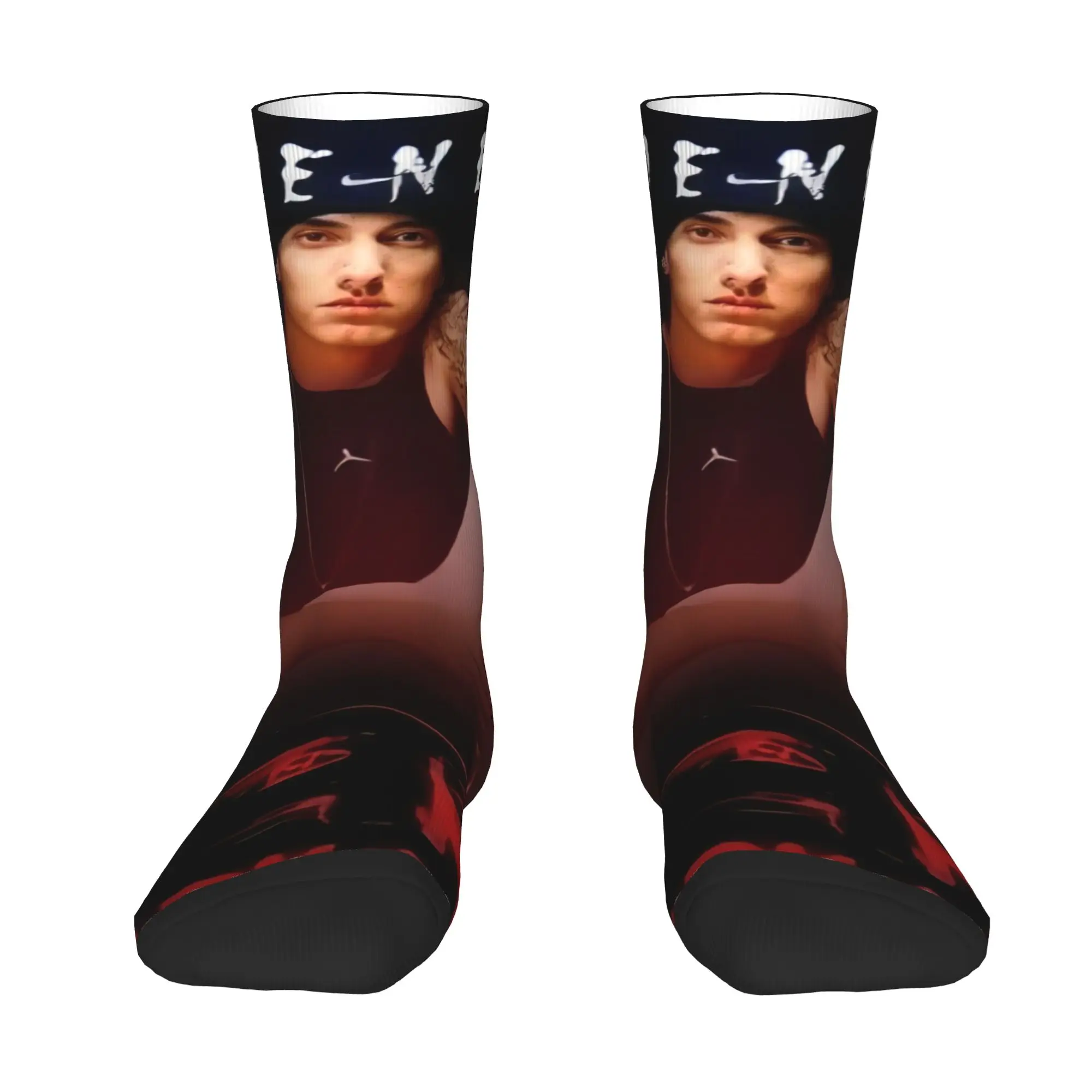 Funny E-Eminems Pop Music  Socks Men Women Warm 3D Print American Hip Hop Rapper  Basketball Sports Socks