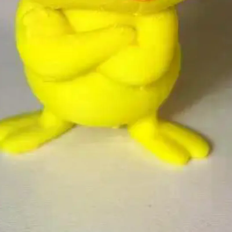 Angry Yellow Duck Statue White Eyed Funny Duck Humorous Indoor Outdoor Christmas Home And Car Decoration