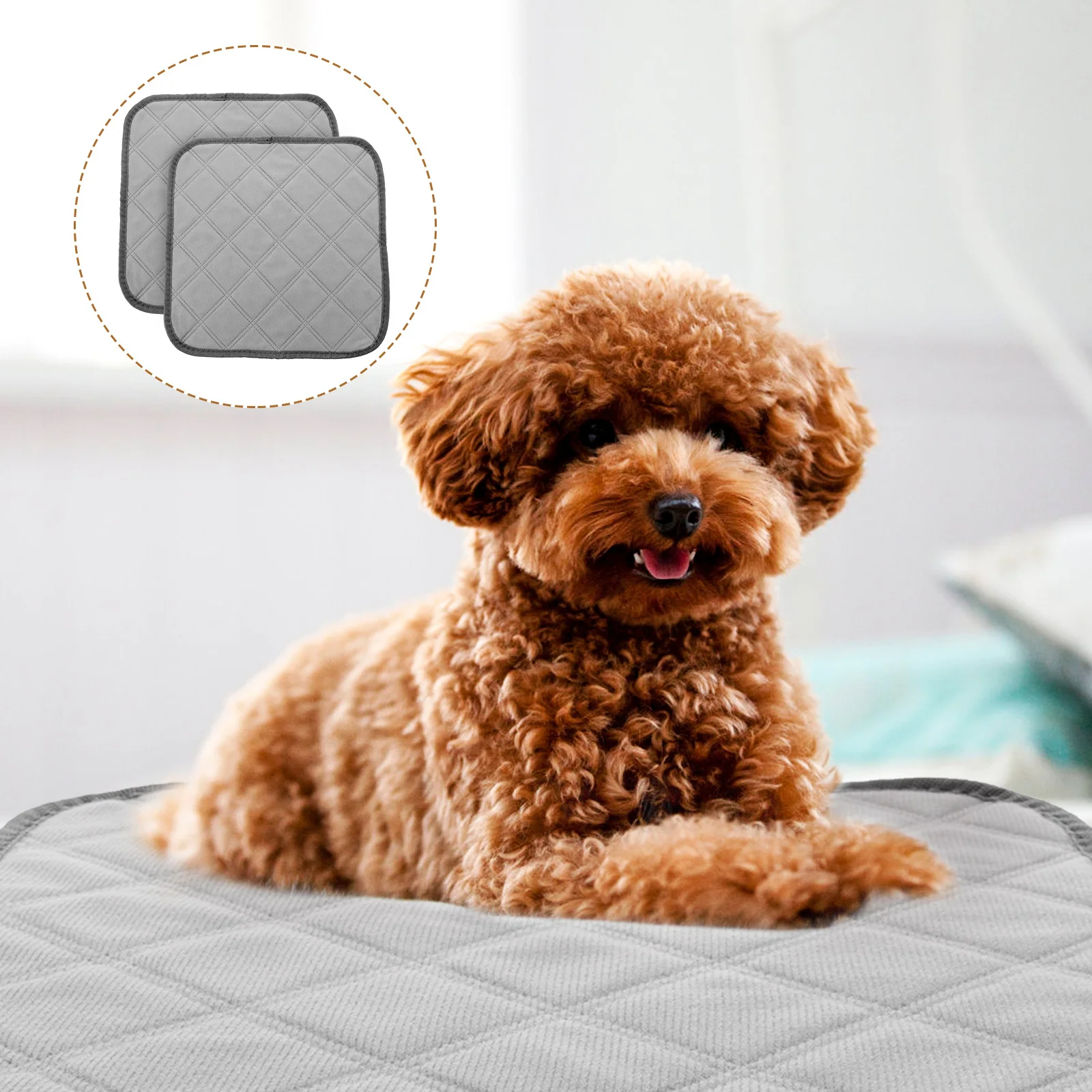 

2Pcs Dog Pee Pads Washable Reusable Absorbent Guinea Pig Cage Liners Small Animal Bedding Pads Guinea Pig Liners for Cage