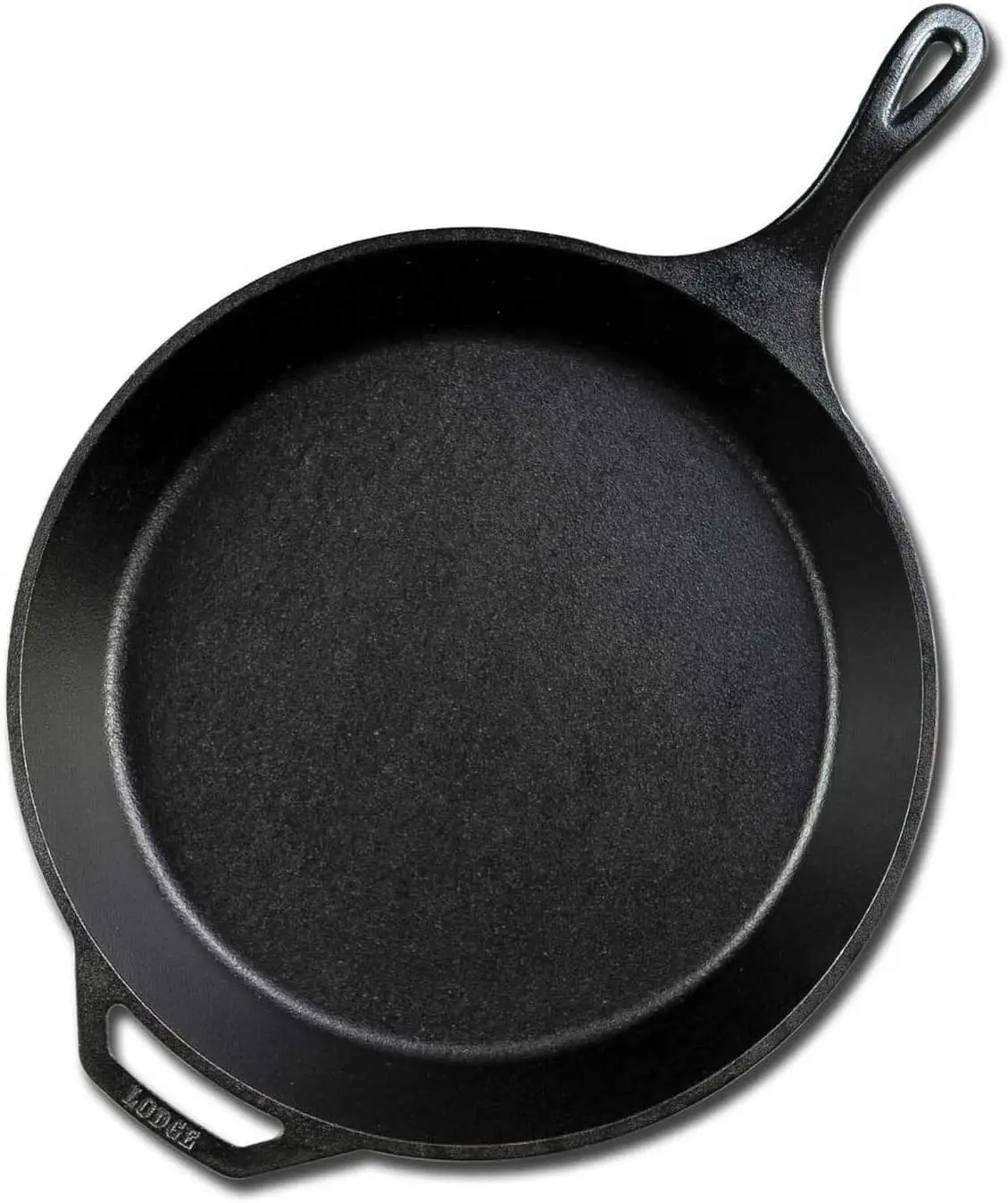 Lodge 15 Inch Cast Iron Pre-Seasoned Skillet – Signature Teardrop Handle - Use In The Oven, On The Stove, On The Grill, Or Over