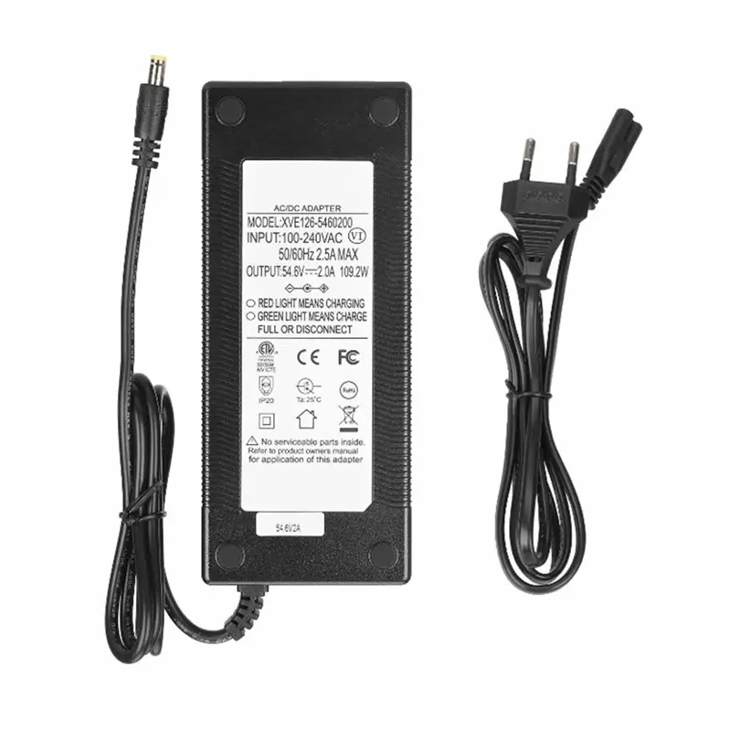 

NEW HOT In Stock-For Kukirin G2 Electric Scooter 54.6V 2A Lithium Battery 100-220V Input Parts EU EU Plu