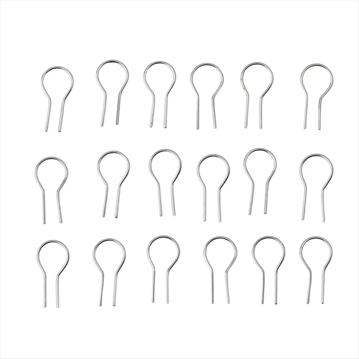 Compatible 100PCS R-Shaped Hanging Burning Needle for Kiln, Glass Fusing & Ceramic,Make DIY Pendant Ornament Wires (0.55x1.2cm)