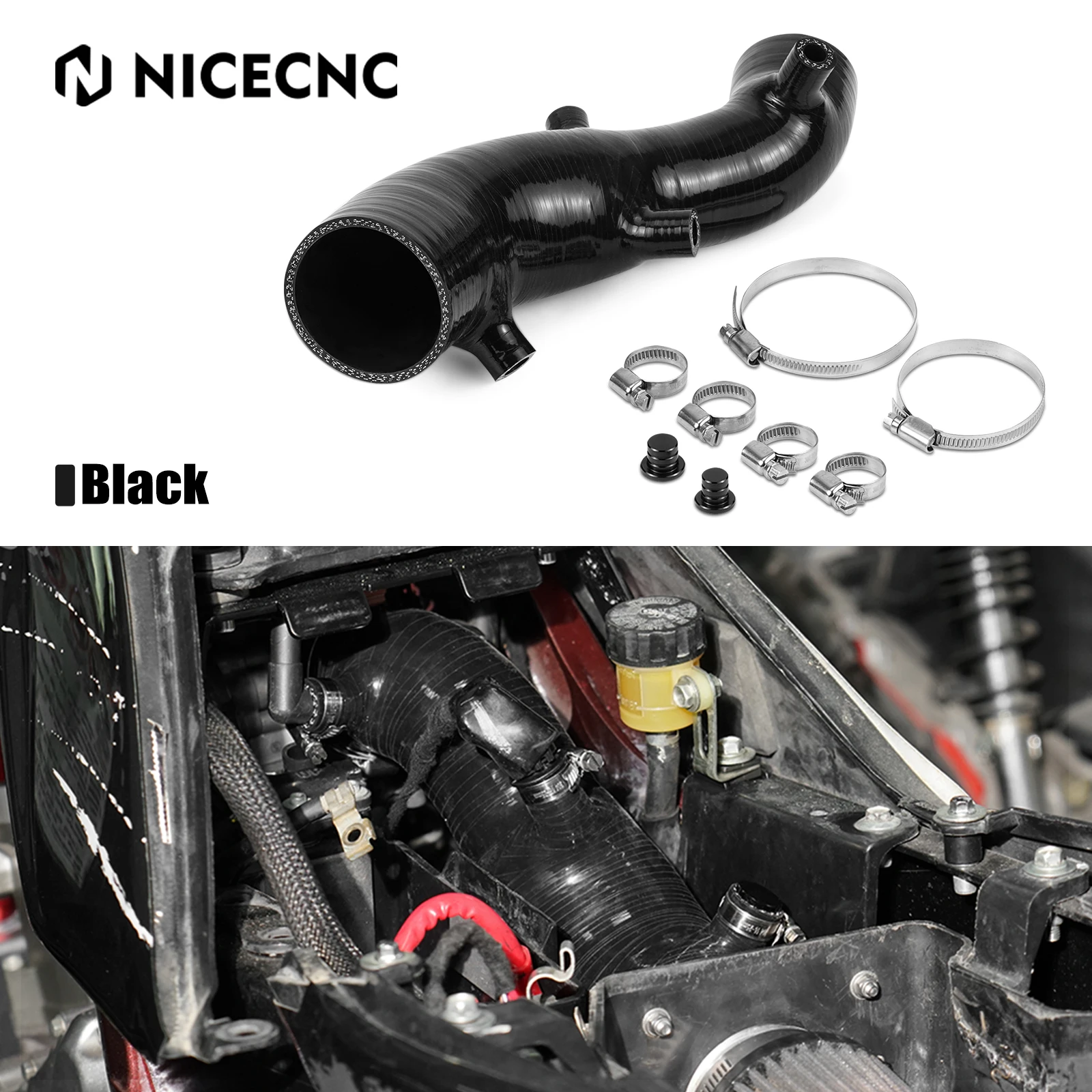 

NICECNC Raptor 700 Air Filter Intake Hose 2LS-14453-00-00 For Yamaha Raptor 700R YFM700 YFM700R SE 2009-2025 ATV Accessories