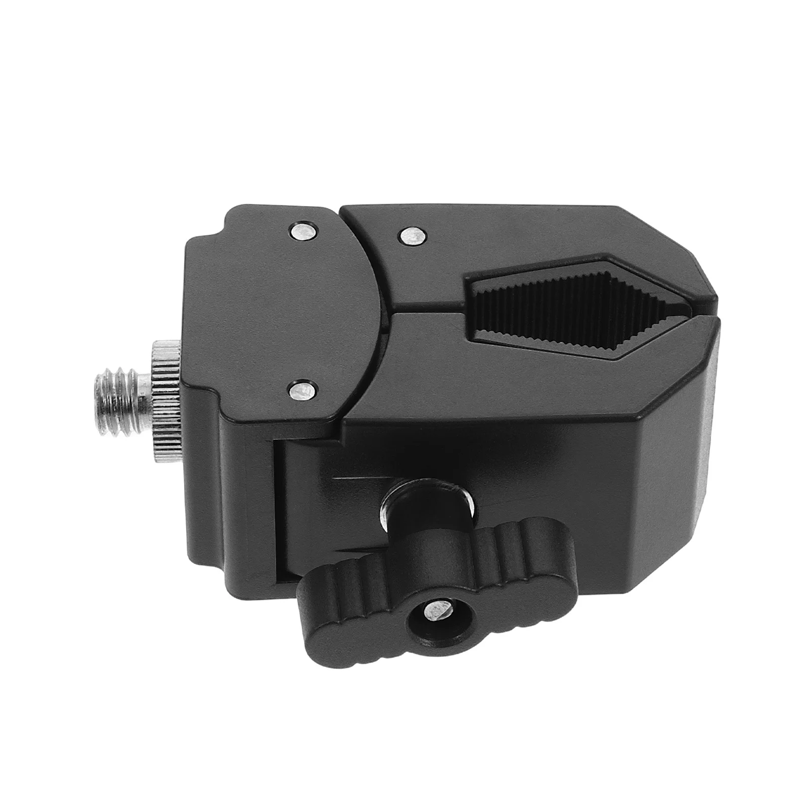 

Plastic Microphone Stand Clamp Black Pole Clip Adapter Tripod Mount Bracket Strong Hold No Tools Needed Portable Desktop Mic