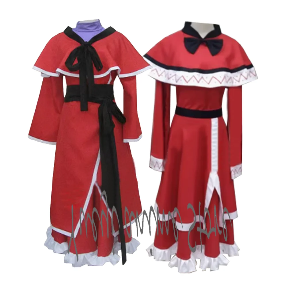 

customized-Anime Touhou Shinki Red Dress-Women's Cosplay Costume for Halloween & Christmas Celebrations