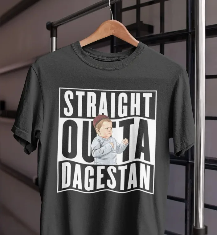 Straight Outta Dagestan Hasbulla Magomedov Funny Parody Vintage Unisex T-Shirt