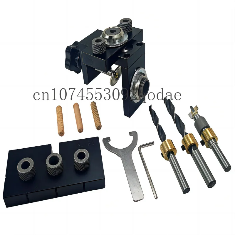 

Woodworking Three in One Drilling Locator, Hole Opener, Round Wooden Tenon Tool, Furniture Drilling Locator