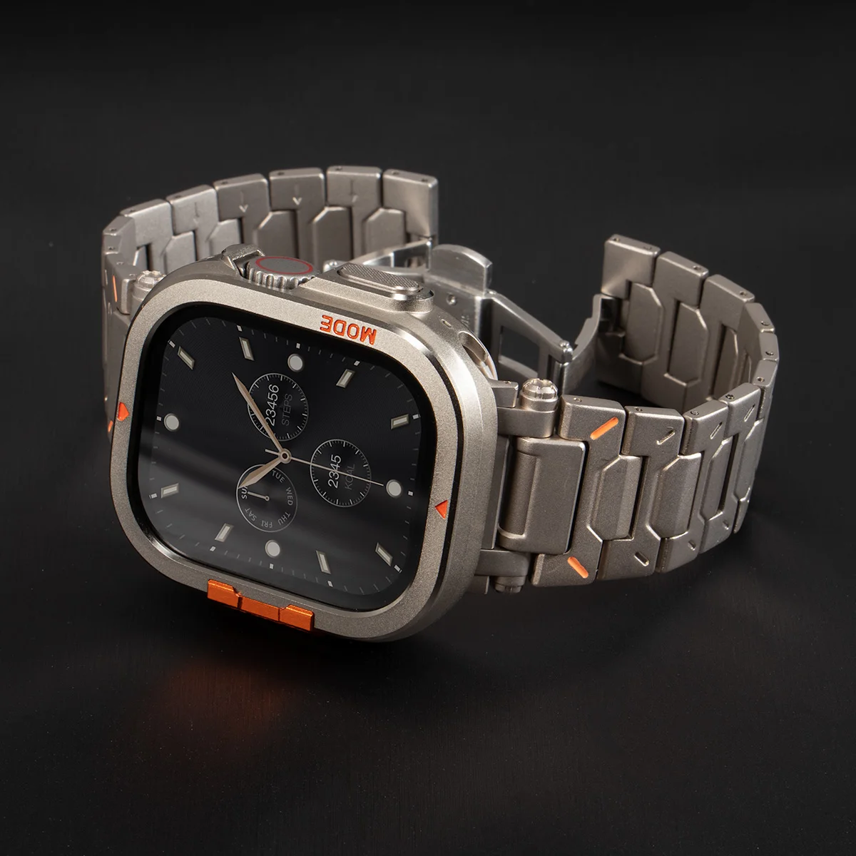 Titanium Strap+Case For Apple Watch Ultra 3 2 49mm Men Business Loop For Apple Watch Series 11 10 46mm Stainless Steel Band