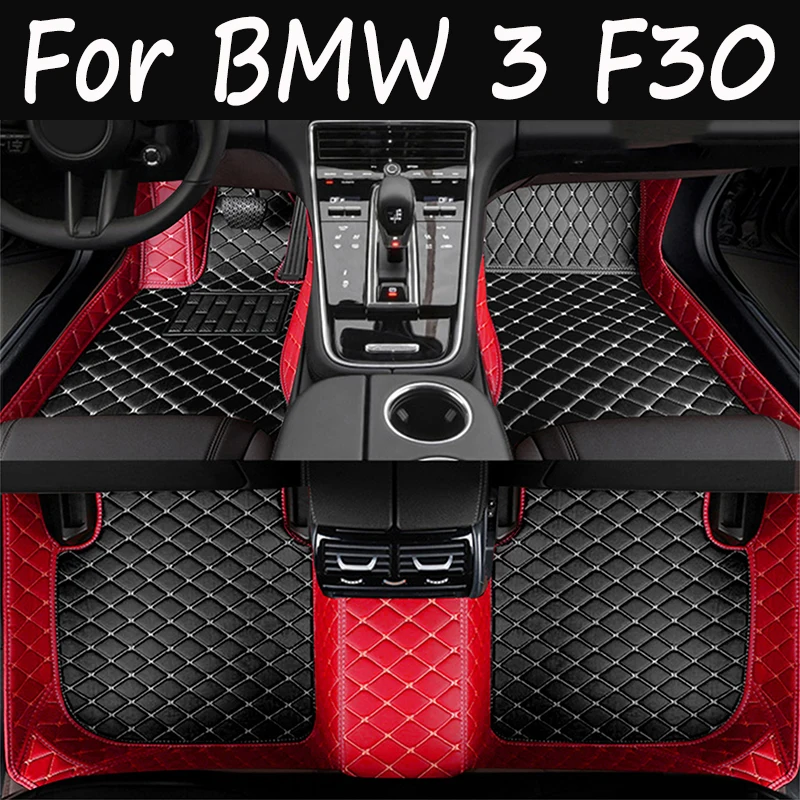 Car Floor Mats For BMW 3 F30 325i 330i 320i 318i Five Doors 2013 2014 15 16 17 18 19 Foot Pads Carpet Cover Interior Accessories