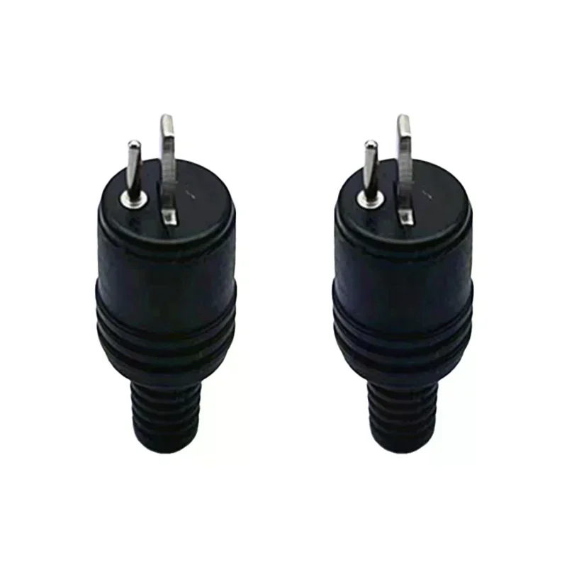 2PCS Male  Speaker Tools Power Signal Audio Black Adapter Mini Accessories DIN Plug Screw Terminals 2 Pin Connector